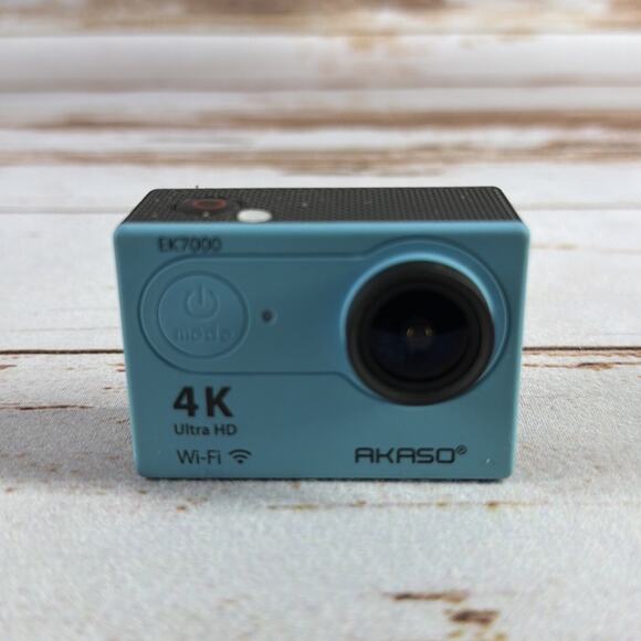 AKASO EK7000 4K Action Camera – Blue – Camera Only – No Accessories – Tested - Picture 1 of 5
